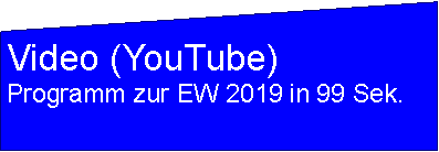 Flussdiagramm: Manuelle Eingabe: Video (YouTube)
Programm zur EW 2019 in 99 Sek.